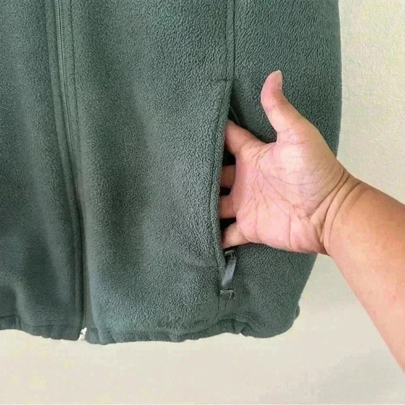 Cabela’s Vest Women’s Size XL Full Zip Fleece Zippered Pockets Green - Picture 7 of 14